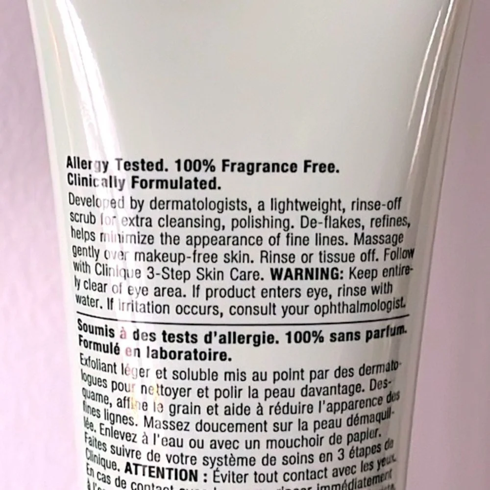 Brand New Set of 2 Clinique 7 Day Scrub Cream Rinse-Off Formula Exfoliant Polish